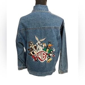 Vintage Warner Bros Looney Tunes Denim Jacket Kids Extra Large